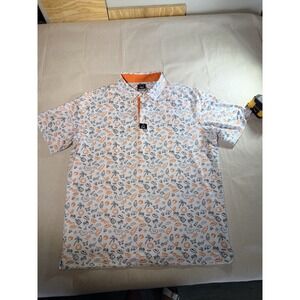 Deolax Men's XL Polo Beach Design